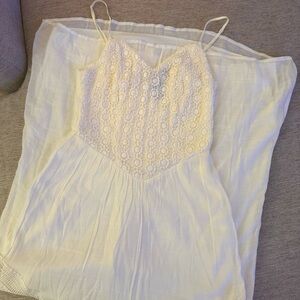 White Lace Bust A-Line Sundress